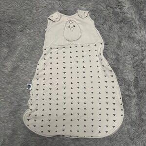 Nested Bean Zen Swaddle Sleepsack White Triangle Baby Small 0-6 Months Unisex